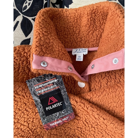 New J.Crew Snap Collar Polartec Sherpa - Picture 6 of 7